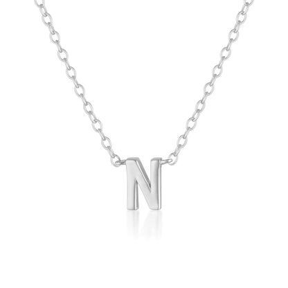 925 Sterling Silver Petite A-Z Necklaces 18