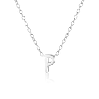 925 Sterling Silver Petite A-Z Necklaces 20