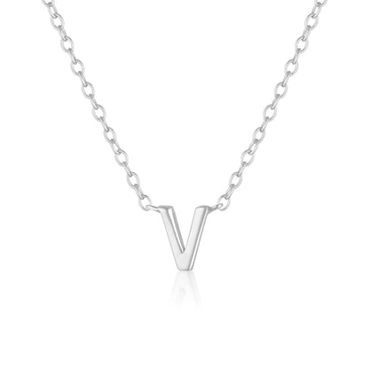 925 Sterling Silver Petite A-Z Necklaces 26