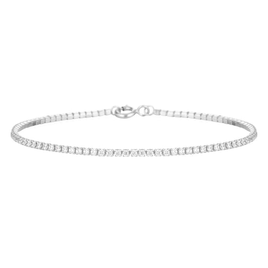 925 Sterling Silver Tennis Bracelet Petite 1