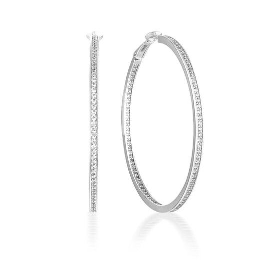 925 Sterling Silver Ginger Hoops 1