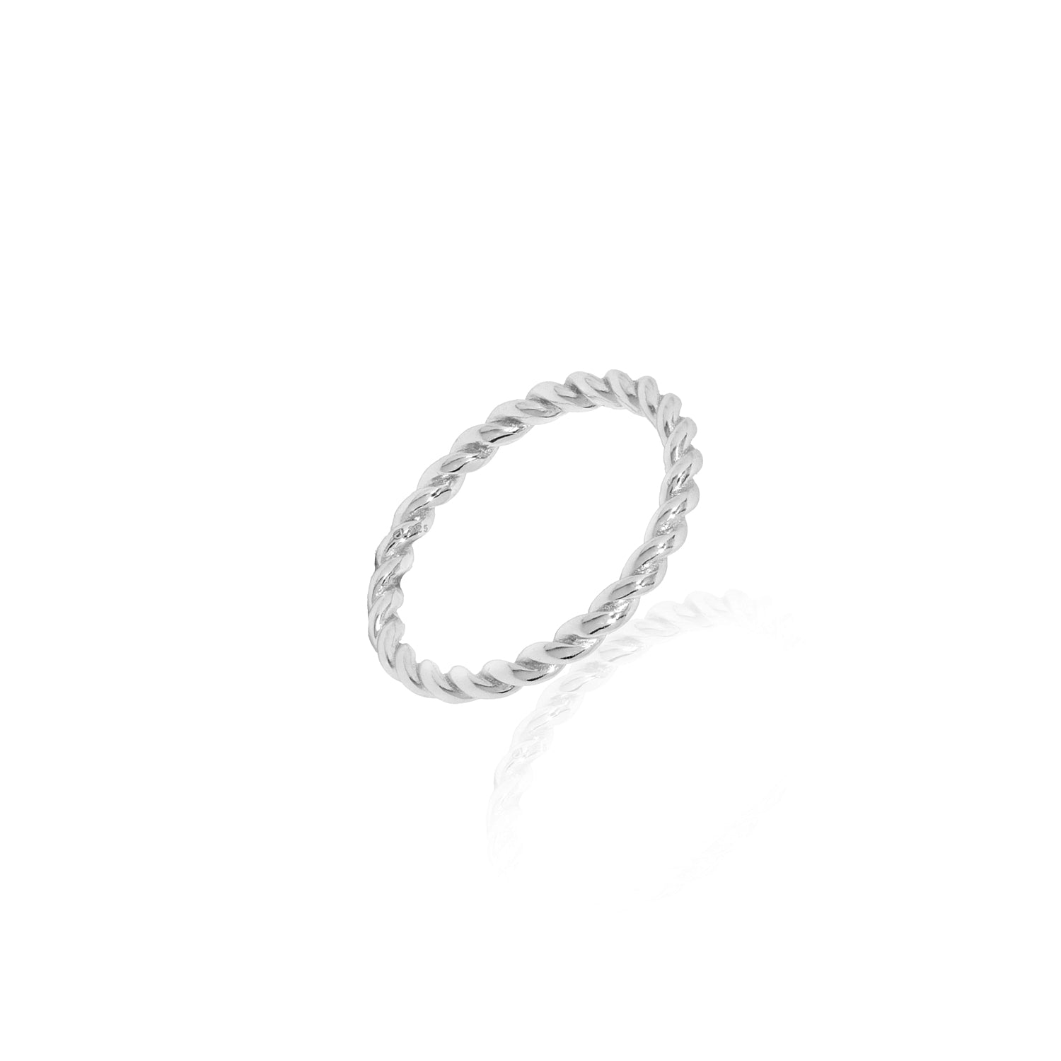 Sterling Silver Twisted Ring: Elegant Simplicity 1