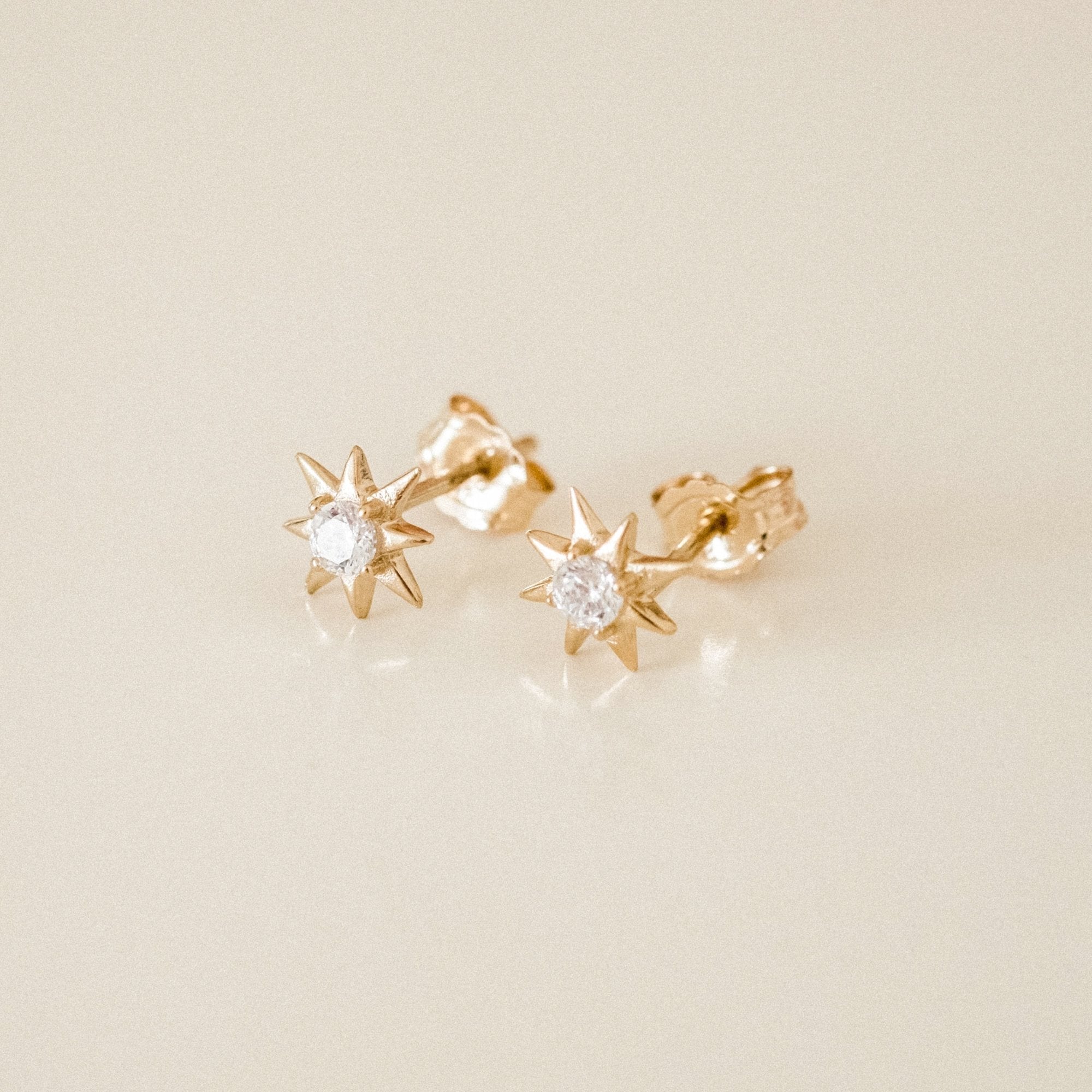 925 Sterling Silver Starburst Stud Earrings 4