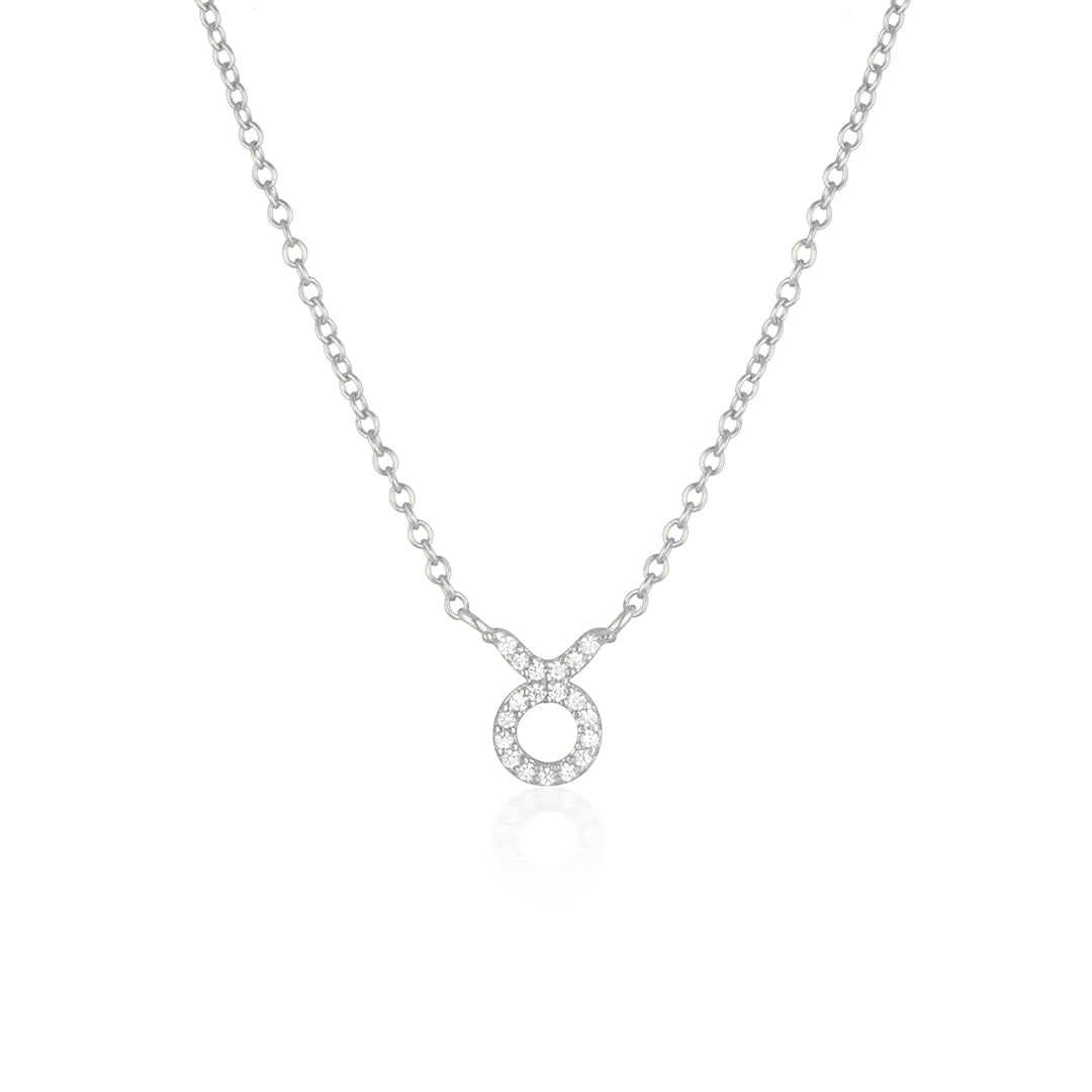 925 Sterling Silver Taurus Charm Necklace 3