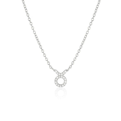 925 Sterling Silver Taurus Charm Necklace 3