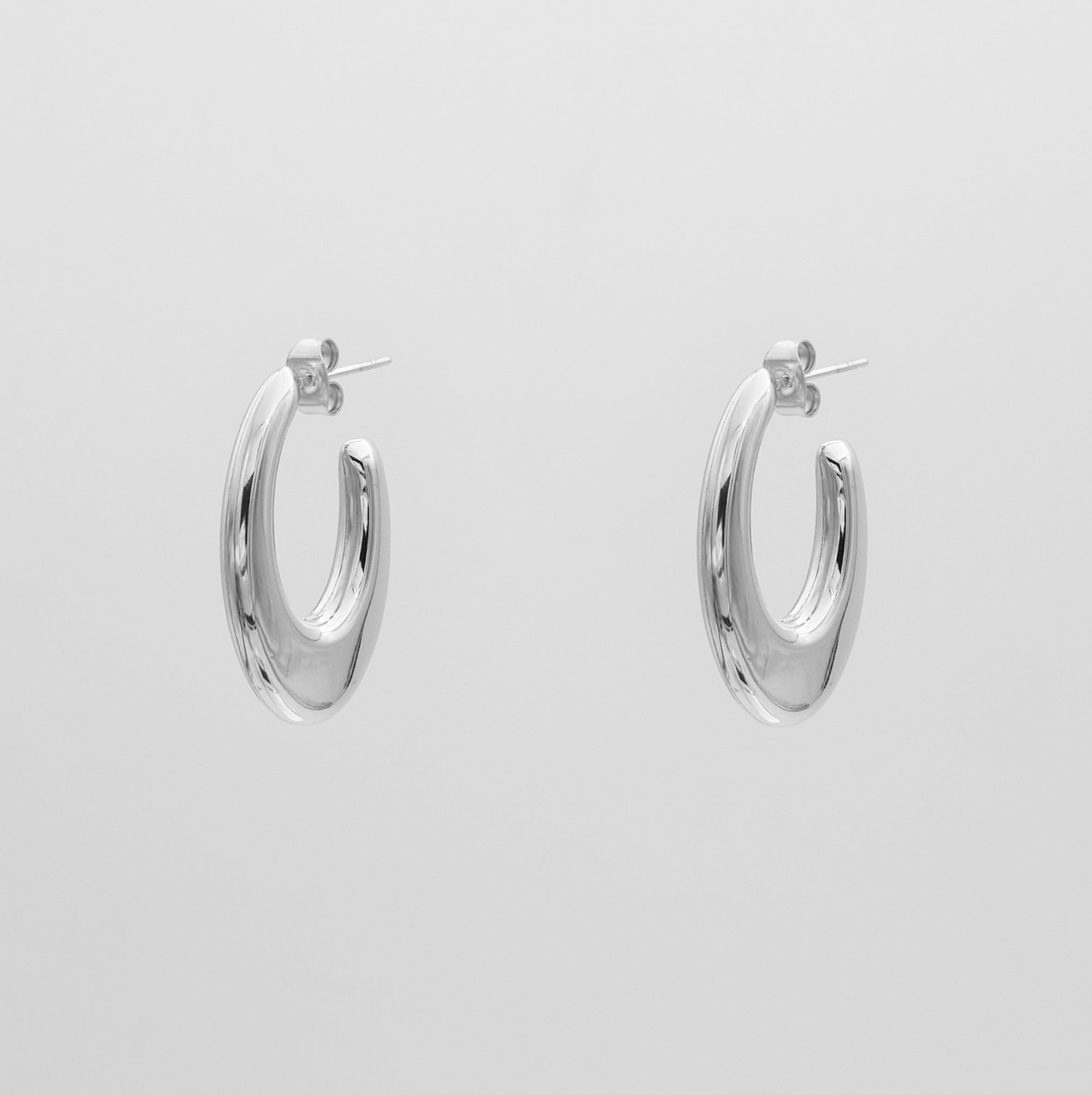 925 Sterling Silver Thea Hoop Earrings 5