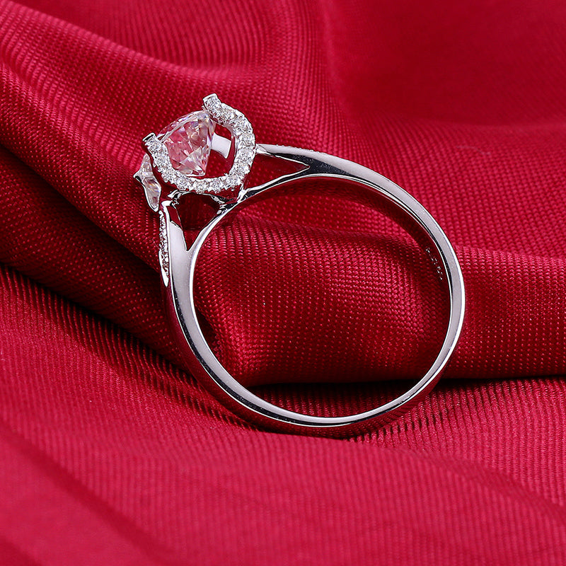 925 Sterling Silver Round Cut Multiple Stone CZ Ring