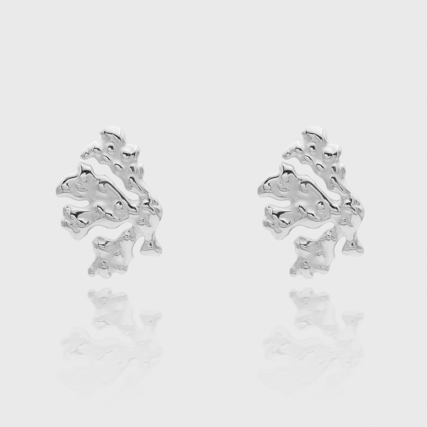 925 Sterling Silver Zeina Coral Earrings 2