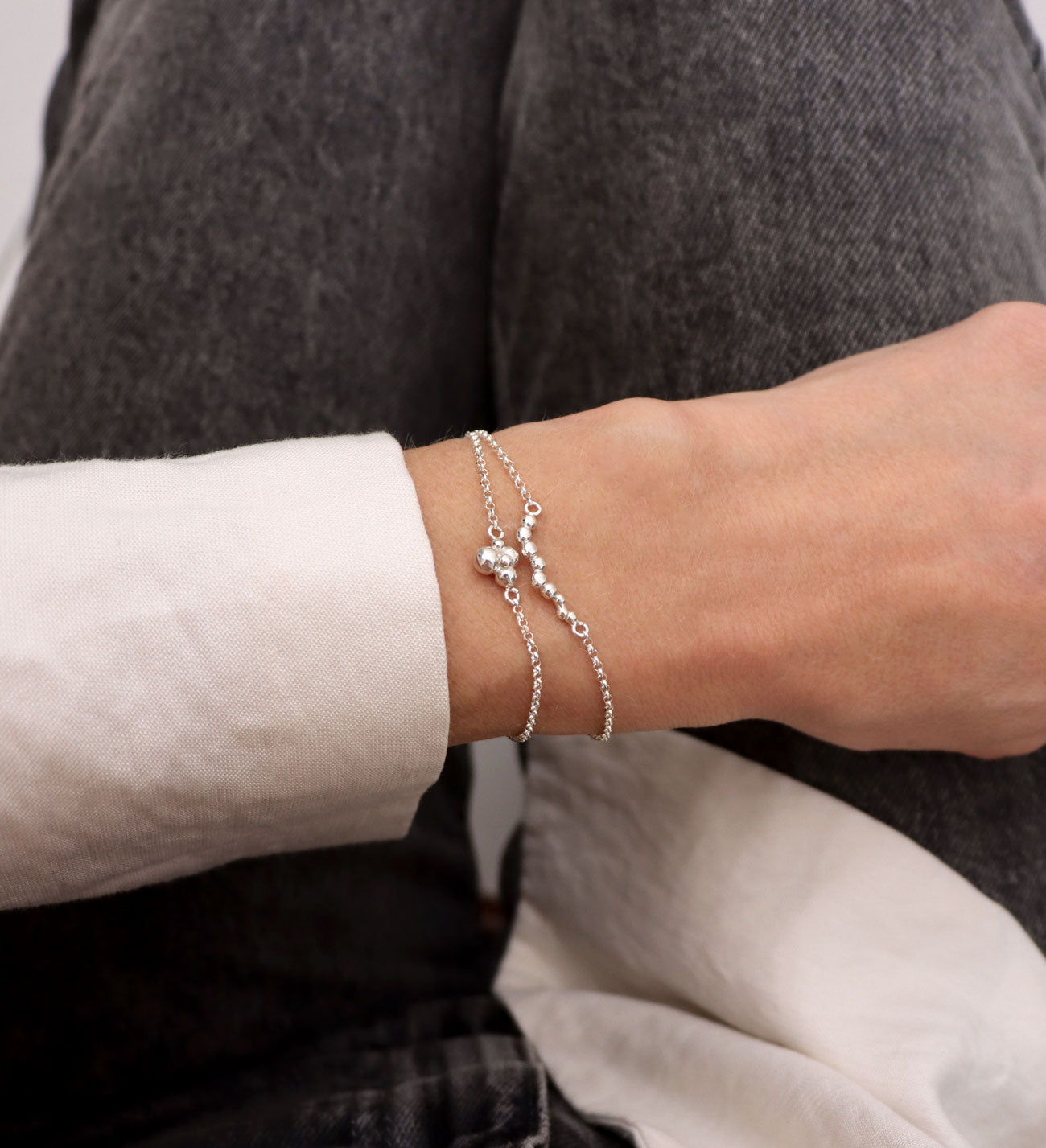 925 Sterling Silver Star Bracelet, Silver 2