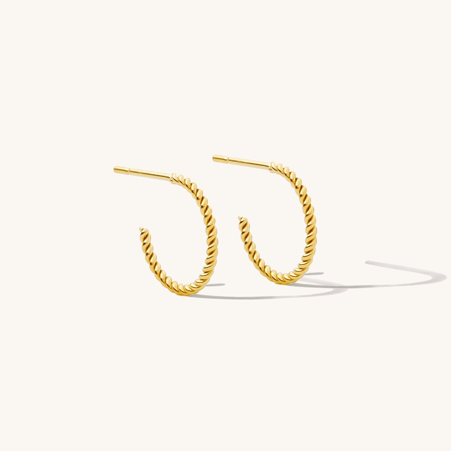 925 Sterling Silver Braided Hoop Earrings 1