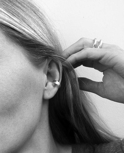 925 Sterling Silver Ear cuff silver 3