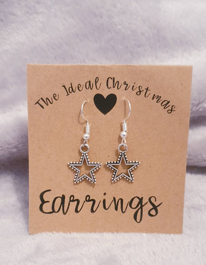 Sterling silver, Christmas Style Earring