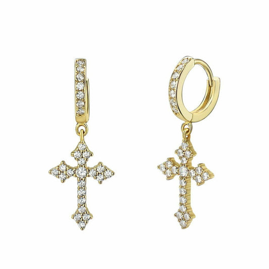 Silver Christ Jesus Earring