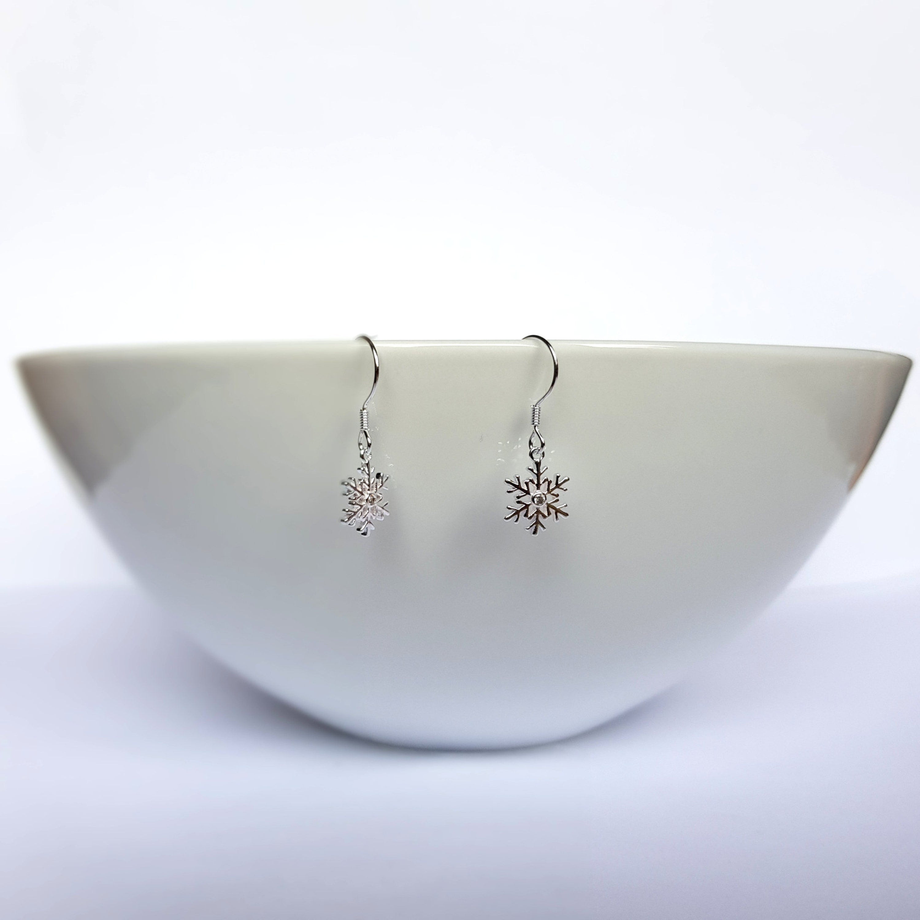 Sterling silver, Snowflakes Earring