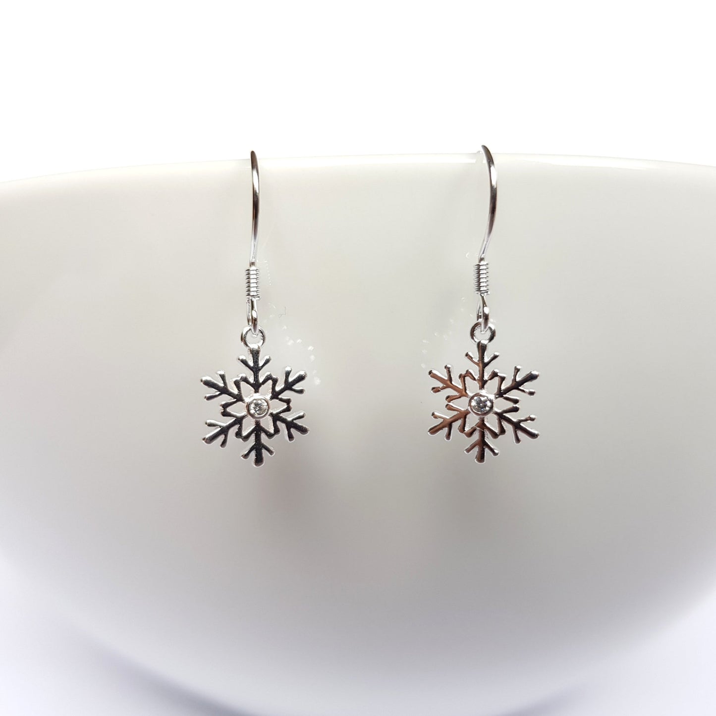 Sterling silver, Snowflakes Earring