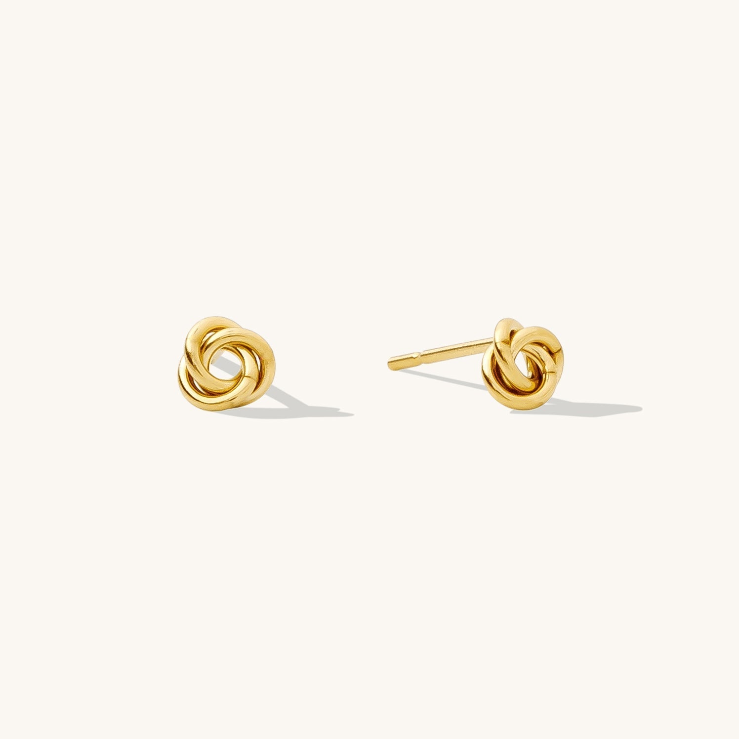 925 Sterling Silver Love Knot Stud Earrings 1