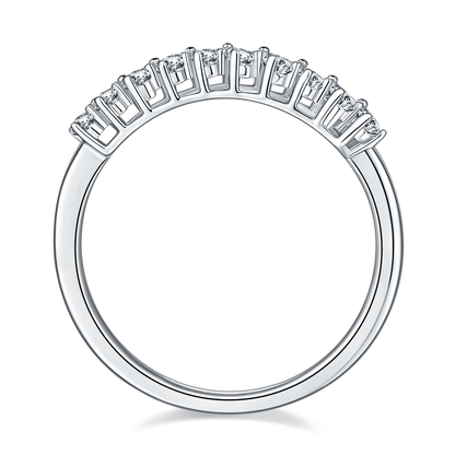 925 Sterling Silver Pear shaped  Eternity Band 2