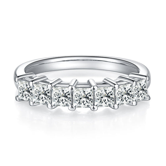 925 Sterling Silver Square Eternity Band 1