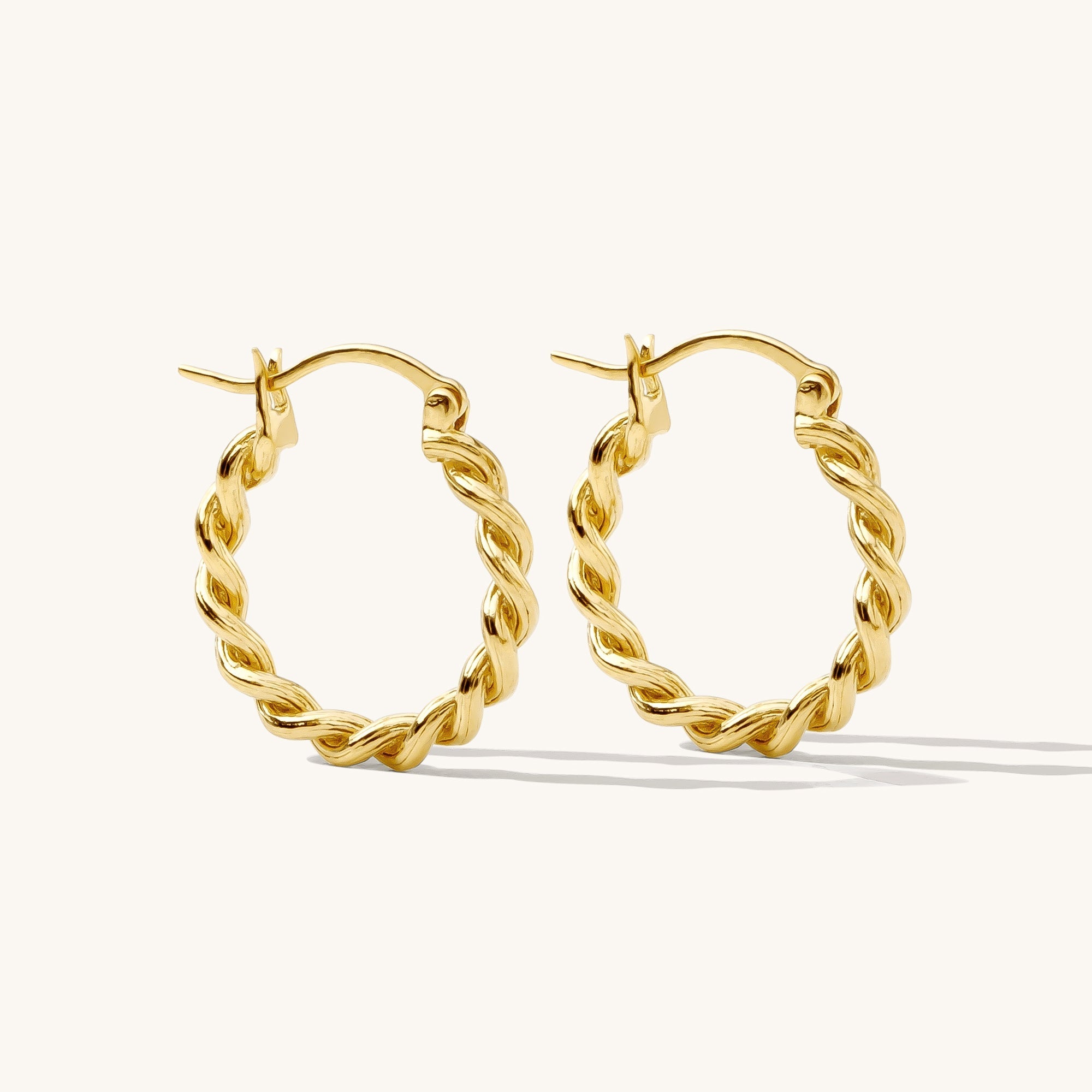 925 Sterling Silver Rope Hoop Earrings 1