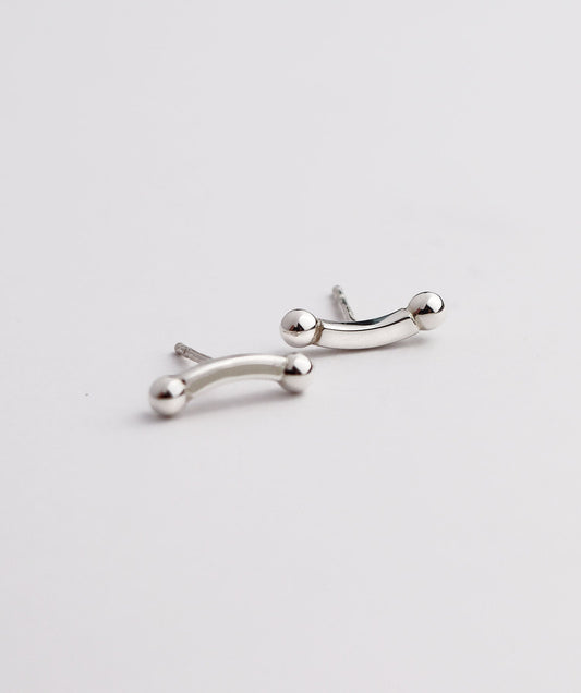 925 Sterling Silver Smile Ear Bounce, silver 3