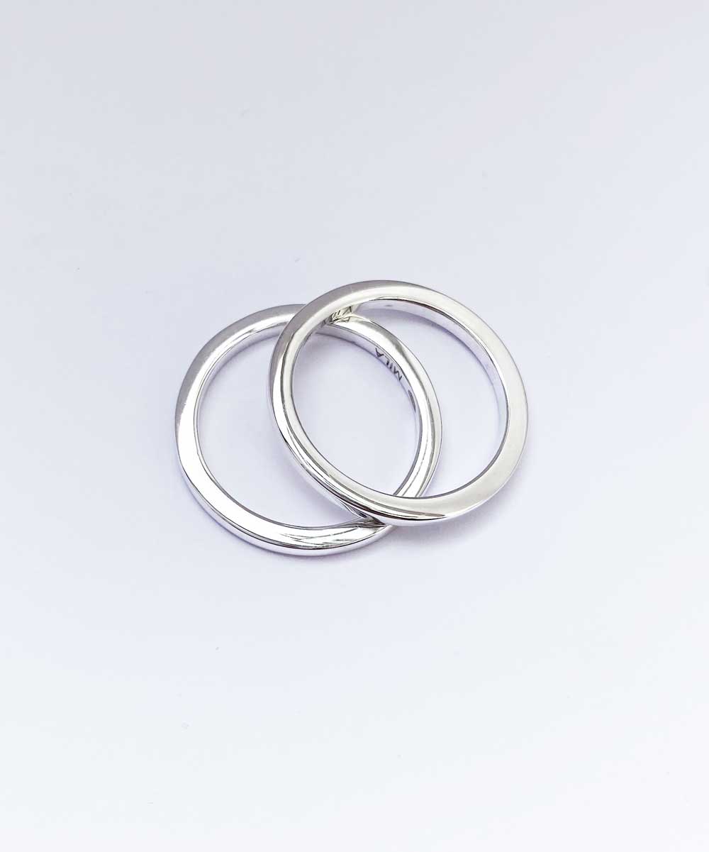 925 Sterling Silver Ring Silver, Straight Profile 3